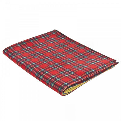 Water Resistant Cosy Fleece Blanket – Red Royal Stewart Pattern